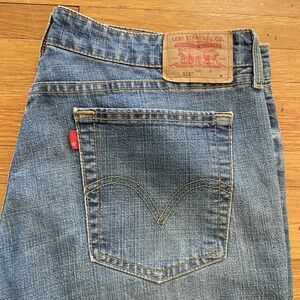 Levis 518 Jeans Womens‎ 15 Superlow Stretch Boot Cut Denim Distressed Made USA